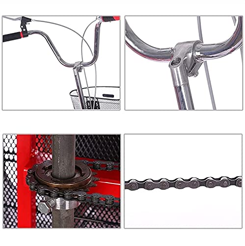 Triciclo Carga Adulto Plegable con Canasto y Asiento Trasero miniatura 7