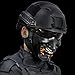 Outry Half Face Mask - Lower Face Protective Tactical Mask for Airsoft/Paintball/BB Gun/CS Game/Hunting/Shooting, Ideal Mask for Halloween, Cosplay, Costume Party and Movie Prop (Black)