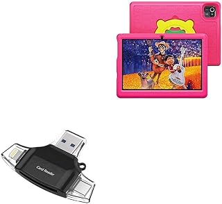 BoxWave Smart Gadget Compatible with Anyway.GO Android 10.0 Tablet PC AYG10061 (10.1 in) - AllReader SD Card Reader, microSD Card Reader SD Compact USB - Jet Black