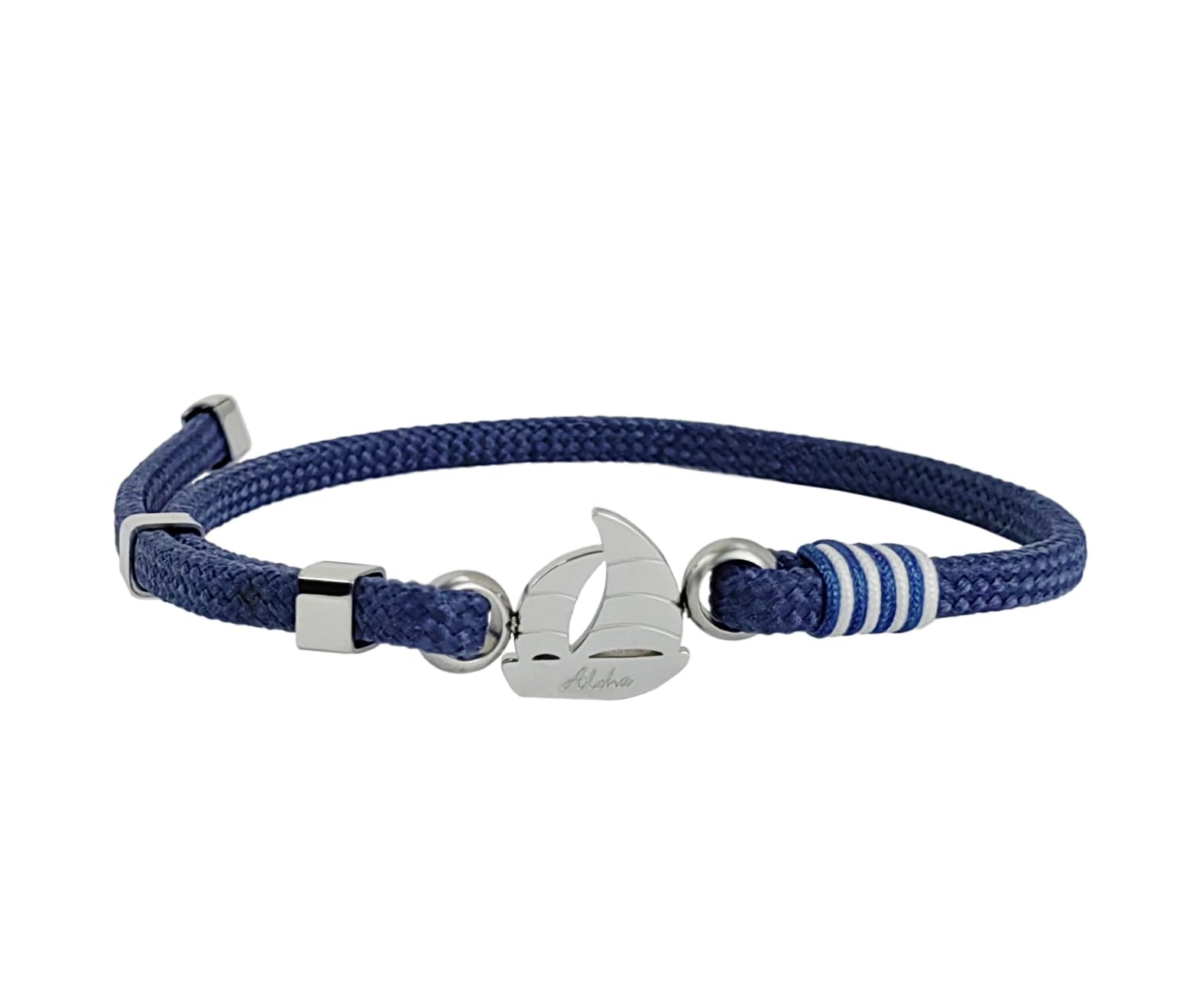  Bracciale nautico dello Aloha Sailing Boat Regalo Ideale per Uomini e Donne Blu Adattabile Inghiale Faccenda Marittima 