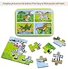 BBLIKE Puzzle, 4 Pack Rompecabezas Puzzle Juguetes Bebes para Niños de Puzzle 1 2 3 4 5 Años Montessori Educativos Regalos 3D Patrón Puzzles Infantiles 3 años con Caja (Tren) #3