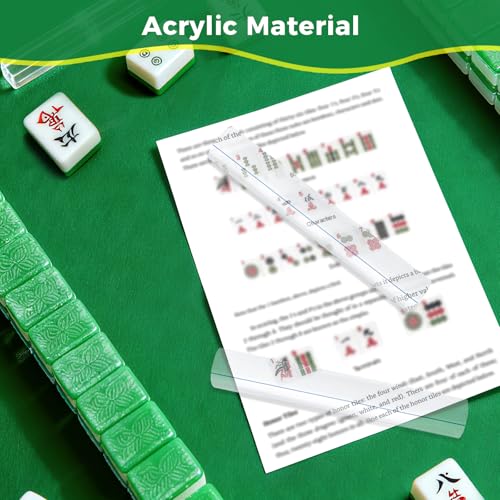2 Piezas Lupa Línea Mahjong para Jugadores miniatura 4