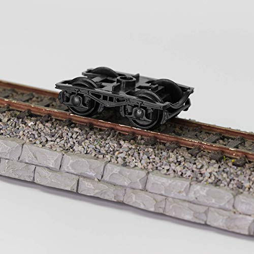 Evemodel 24Stk. Spur H0 1:87 POM Kunststoff 36 ’’ Modell Räder für Modelleisenbahn Ersatz