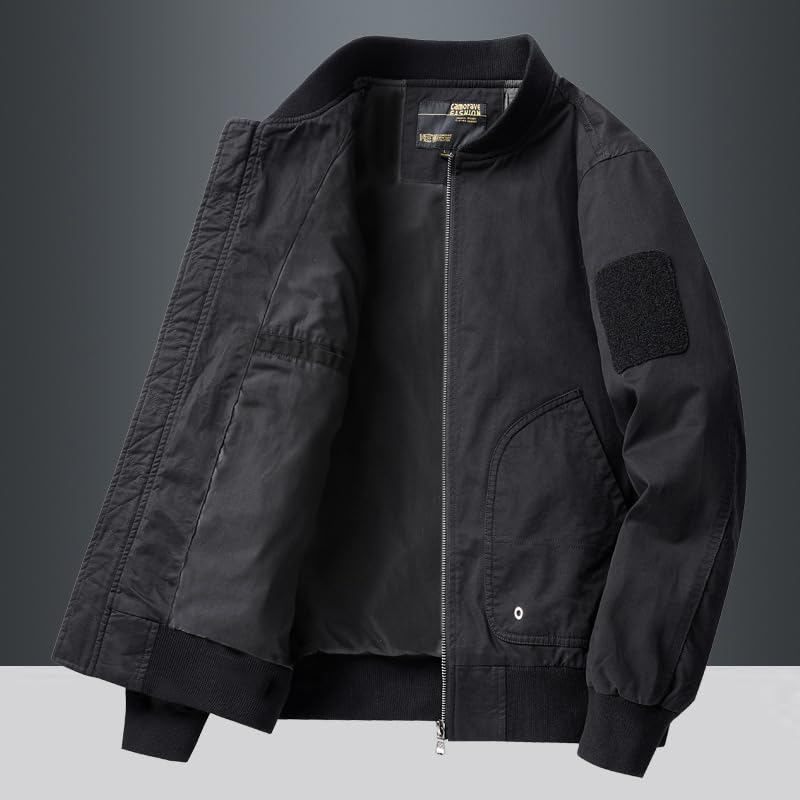 Pilot Jacket for Men, Workwear Casual Jacket, Loose Baseball Men's Outerwear2