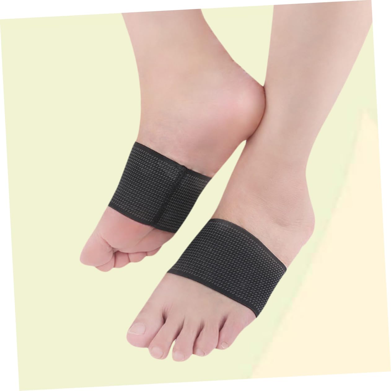 Didiseaon Elastic Arch Support Brace for Heel Breathable Ankle Tape Heel Spur Sleeves Open Toe Design for Cool Dry Feet Size L/XL