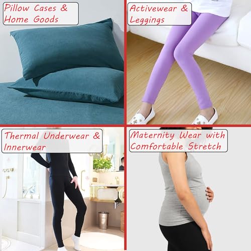 Premium Stretch Cotton Spandex Fabric by the Yard | Lightweight, Breathable & Versatile for Activewear | 60” Wide | 95% Cotton, 5% Spandex (Black, 1 Yard) 6 Premium Stretch Cotton Spandex Fabric by the Yard | Lightweight, Breathable & Versatile for Activewear | 60” Wide | 95% Cotton, 5% Spandex (Black, 1 Yard) - Image 5