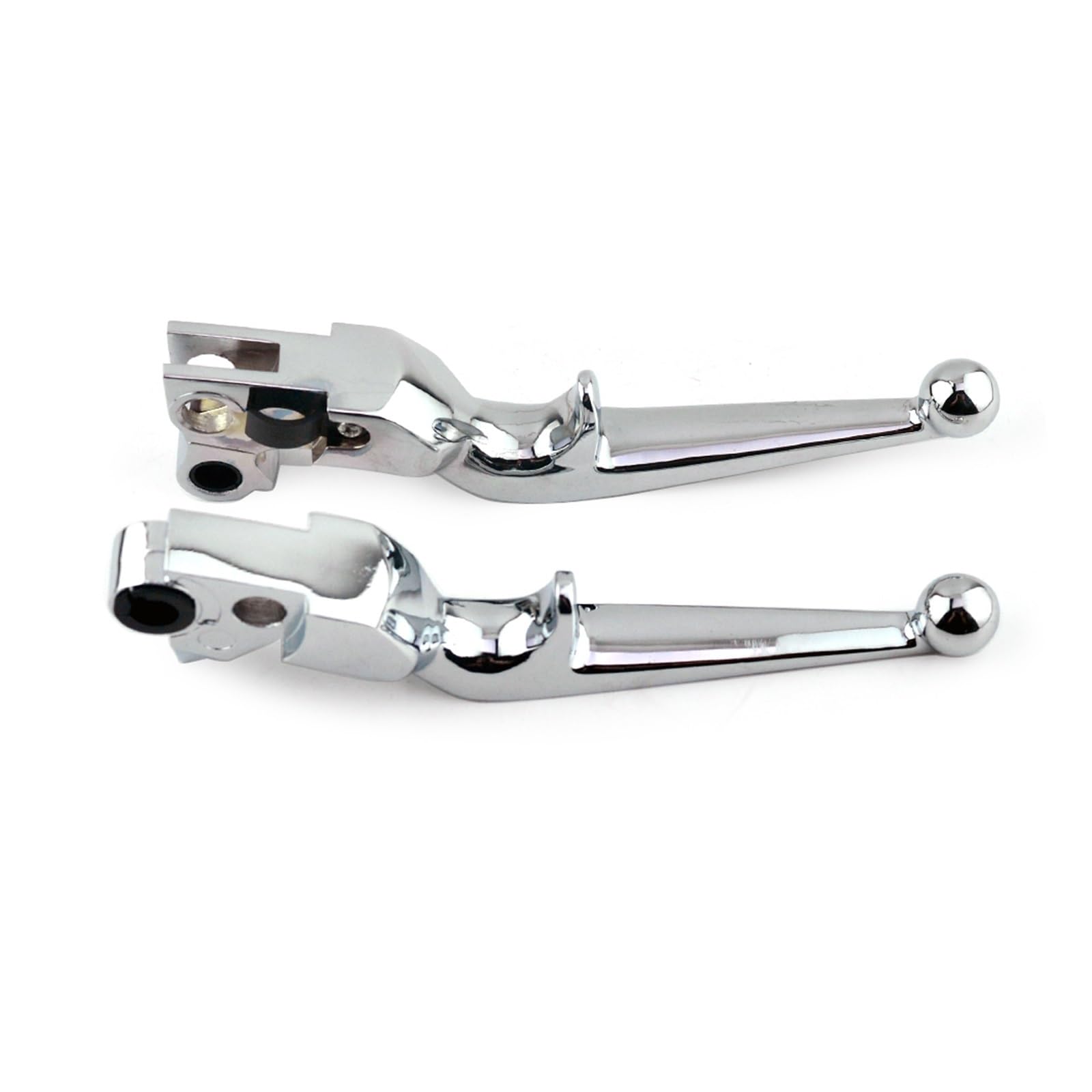 Palanca de embrague freno Palanca de embrague freno motocicleta para Harley, para Sportster, para Touring, Dyna Softail, cable manija(Prata)