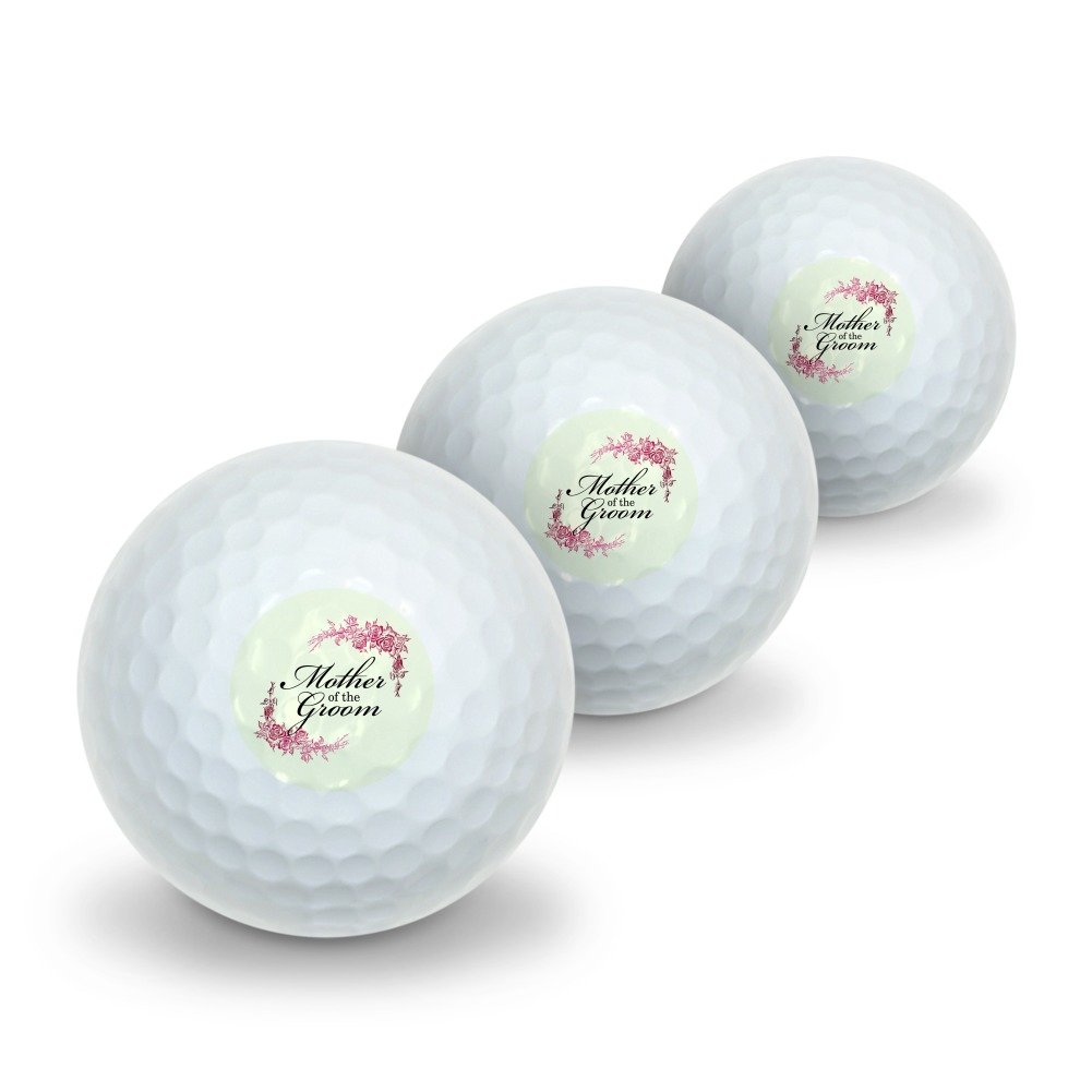 GRAPHICS & MORE Wedding Floral Mother of The Groom Novelty Golf Balls 3 Pack