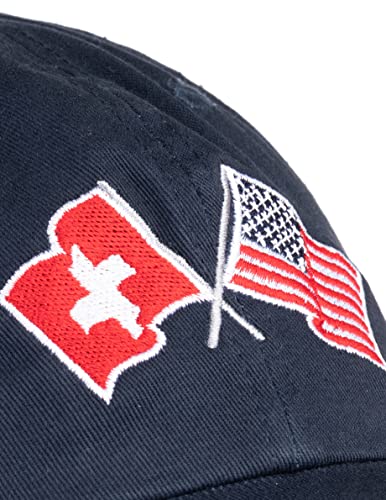 Image of Ann Arbor T-shirt Co. American Friendship Nations Flag Baseball Low Profile Dad Hat for Men Women