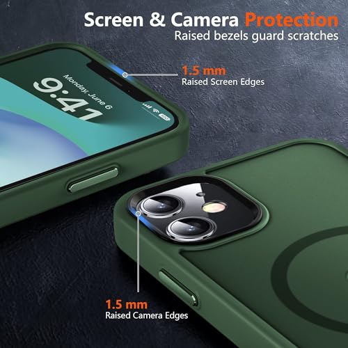 Image of MOCCA Magnetic Shockproof for iPhone 12 Case,Midnight Green