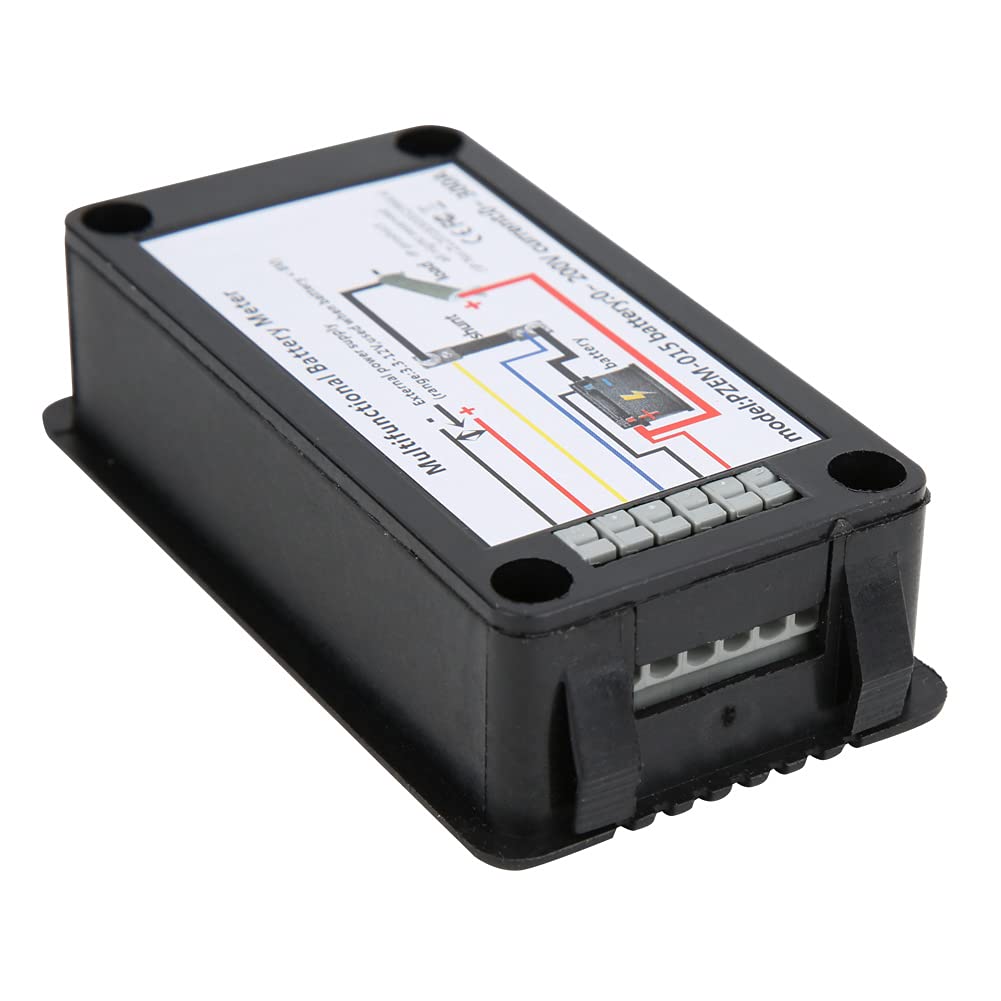 Monitor Batteria con Display LCD e Shunt Integrato 200A per Tensione 0-200V Corrente Continua