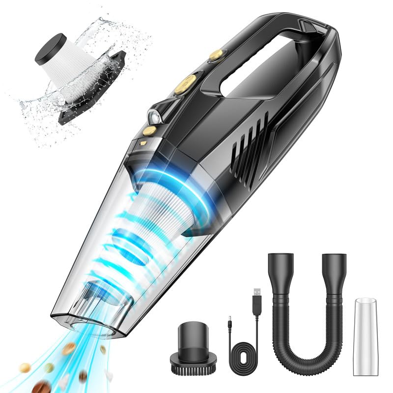 Ponoseu Kabelloser Handstaubsauger 18000Pa - Brushless Motor Für Auto & Haus