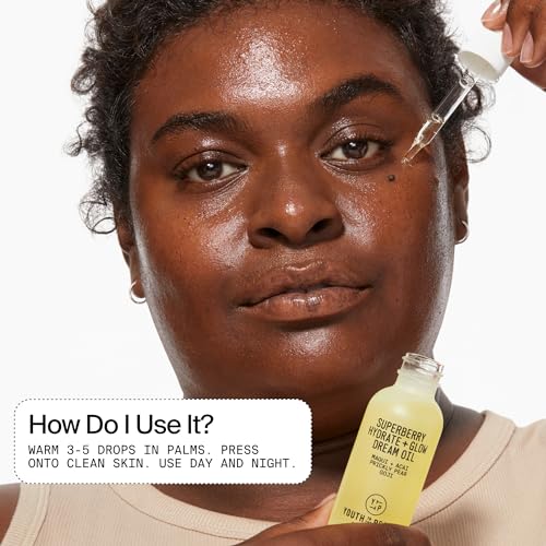 Youth To The People K21 Superberry Hydrating Face Oil For Dry, Glowing Skin - Fast Absorbing Facial Oil & Makeup Primer Made thumb #5