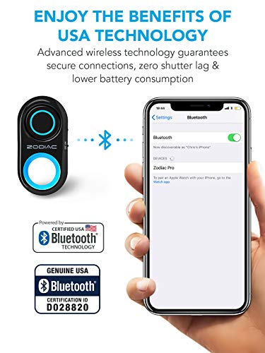 image for Selfie World Premium HD Bluetooth Selfie Remote Control Camera Shutter