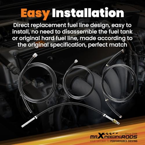 Image of maXpeedingrods Fuel Line Kit for Chevrolet GMC 1988-1997 Trucks, NFR0013 GM23B FL-GM22B FL-GM22B-T (Gasoline Only)