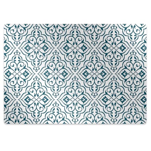 Tapis pour protection 120x90 cm rectangulaire en PVC transparent pour sol - 3