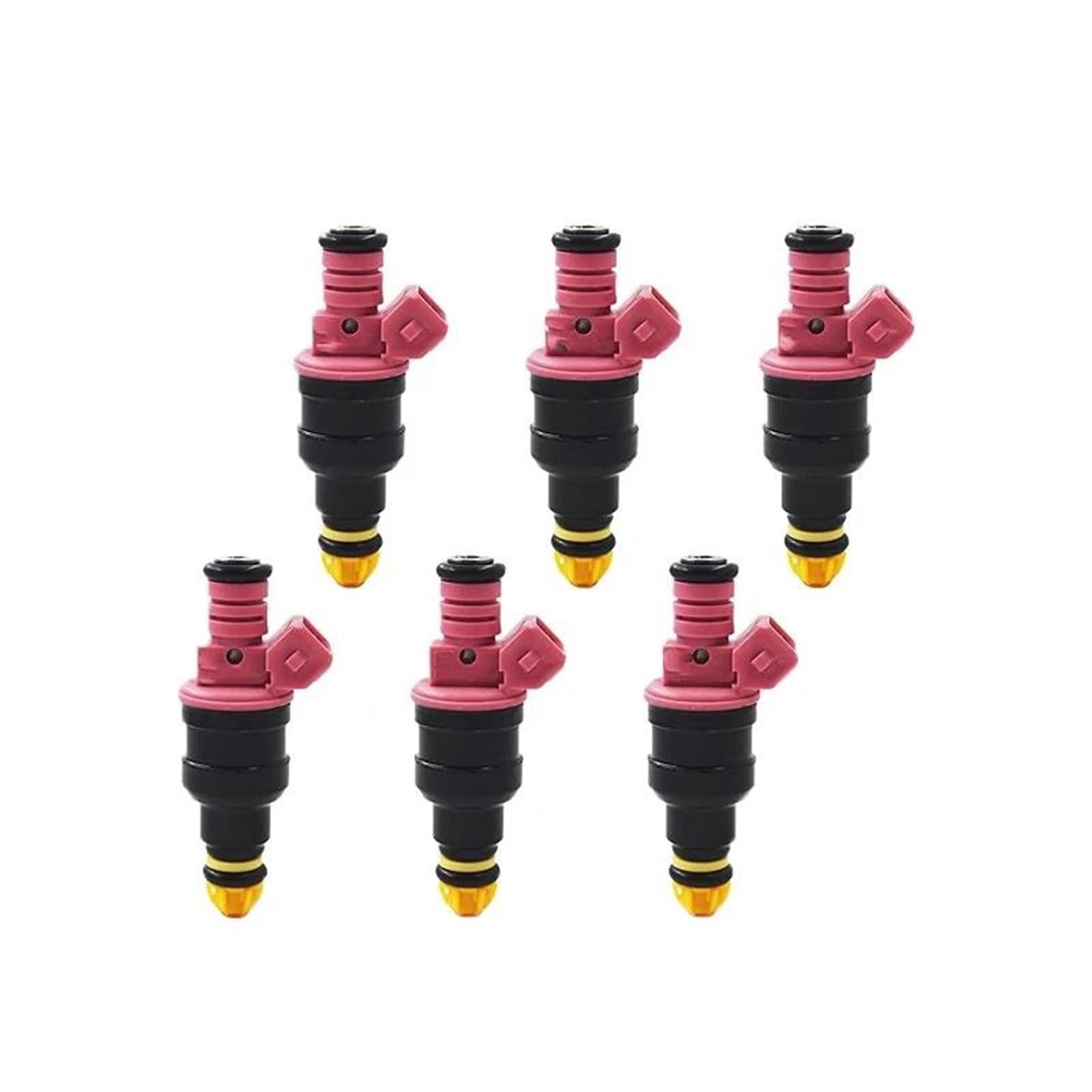 Durable y confiable 6 Uds Inyectores De Combustible para 328i Z3 M3 528i 1996-2000 2.8L 3.2L L6 0280150440 Accesorios De Coche Adaptador De Inyector