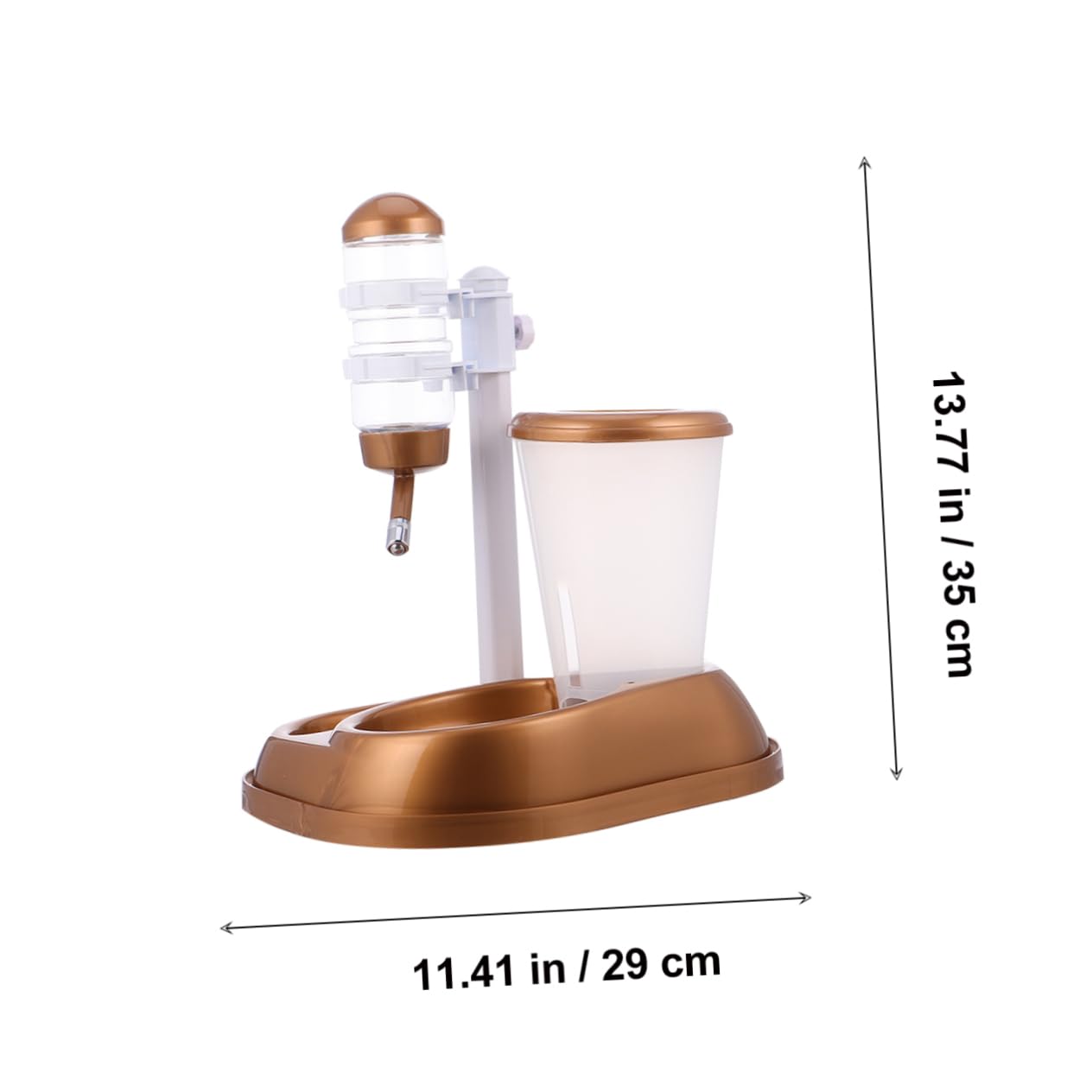 Toddmomy Automatic Pet Feeder with Transparent Bowl and Water Dispenser Durable Pet Feeding for Dogs and Cats for Home Use with Food Storage Container