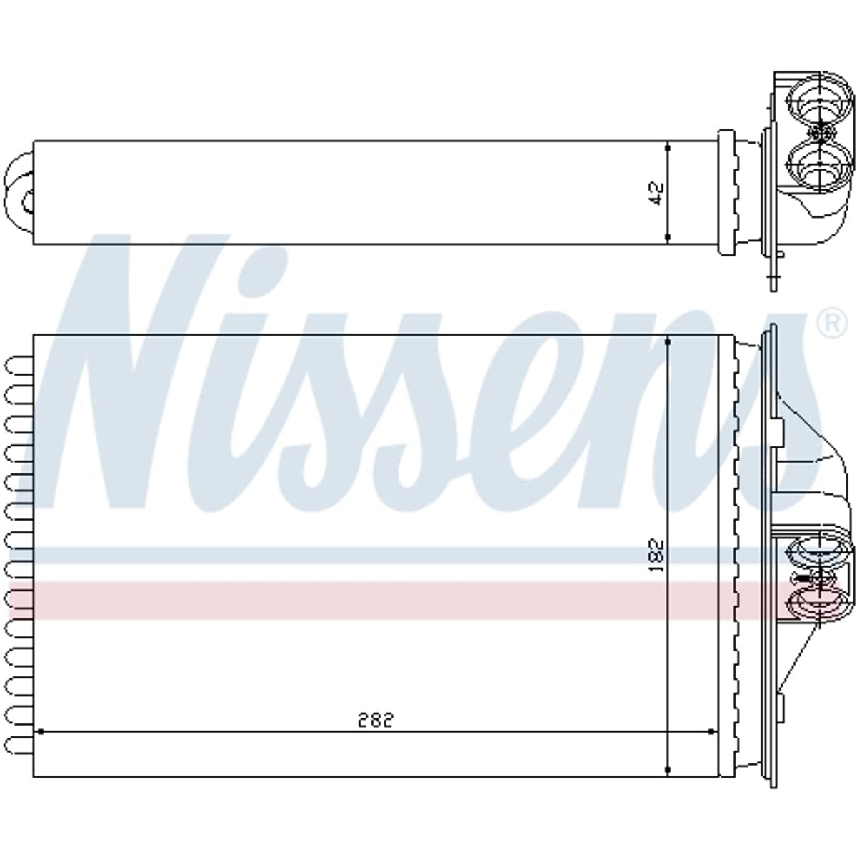 NISSENS Wärmetauscher, Innenraumheizung 70975