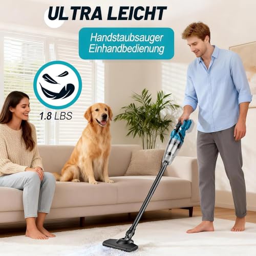 Akku Handstaubsauger,Akku Staubsauger für Makita 18V Batterie,10000Pa 4-in-1 Multifunktionaler Staubsauger, mit Fugendüse, Polsterdüse, Bodendüse für Zuhause und Auto, Tierhaare (ohne Batterie)