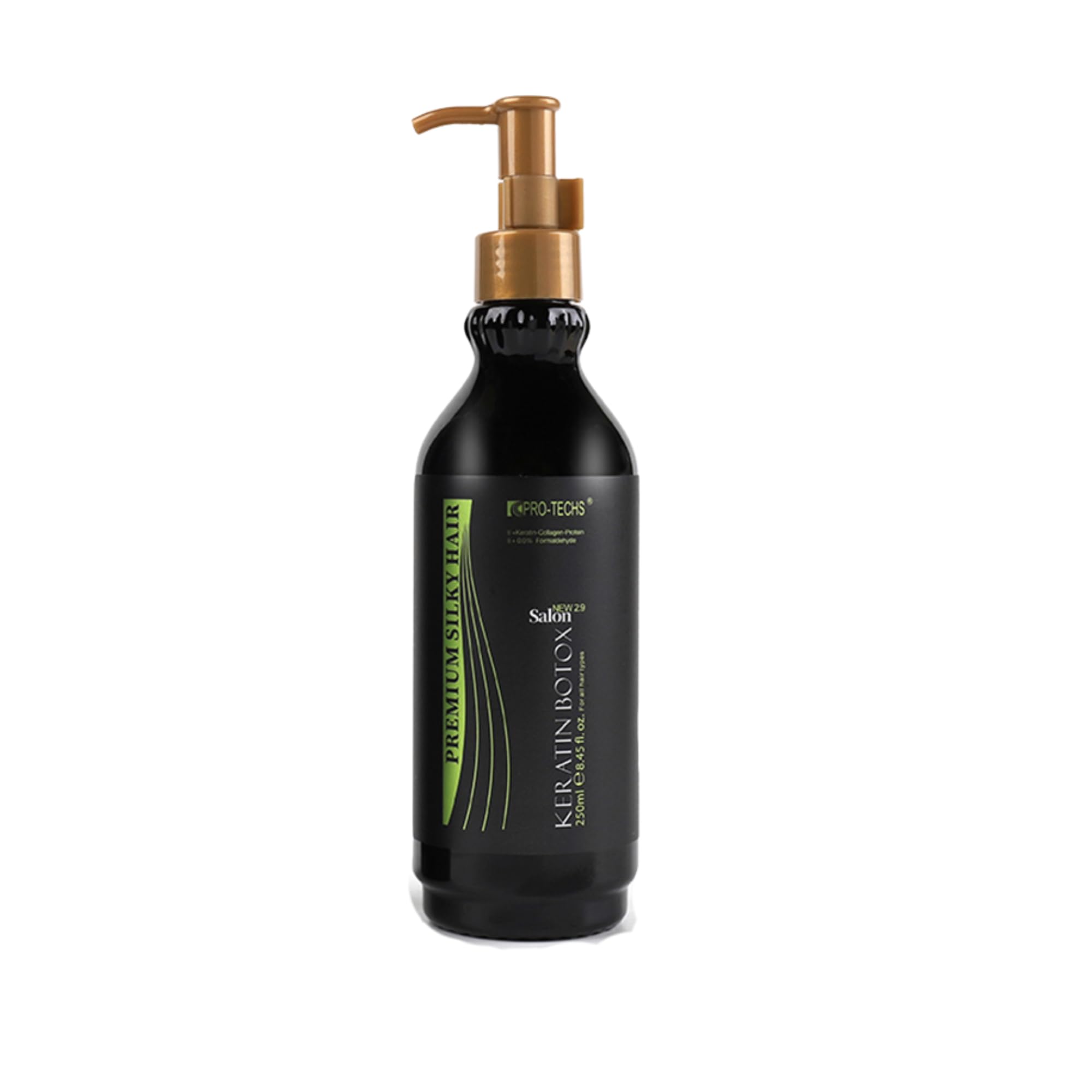 Pro-Techs Premium Silky Hair Keratin Botox Treatment 2.9 Formaldehyde-Free Hair Smoothing 250ml