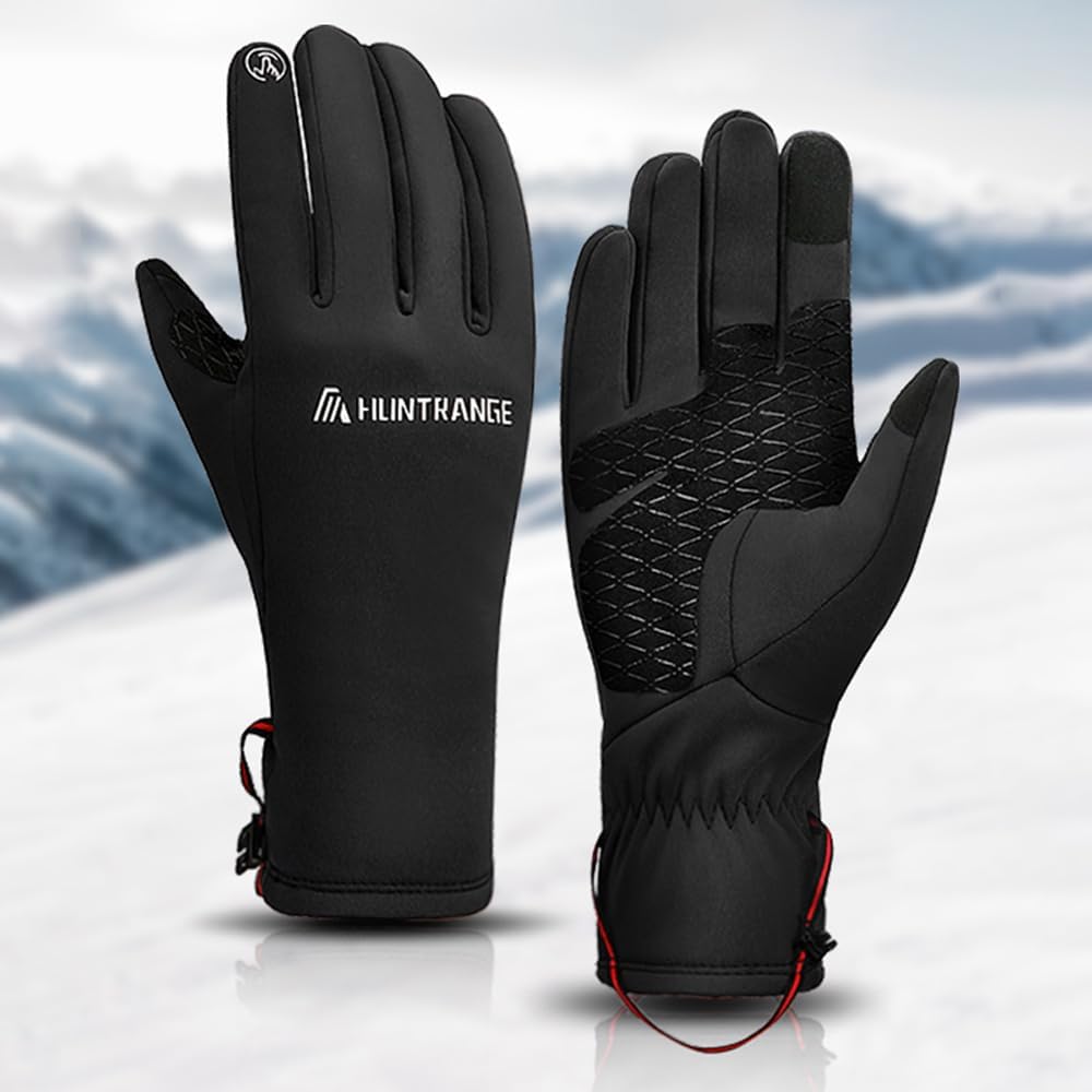 Harssidanzar Mens Winter Gloves Running Outdoor Cold Weather Touchscreen Gloves for Bike Hiking SM062US - Image 5