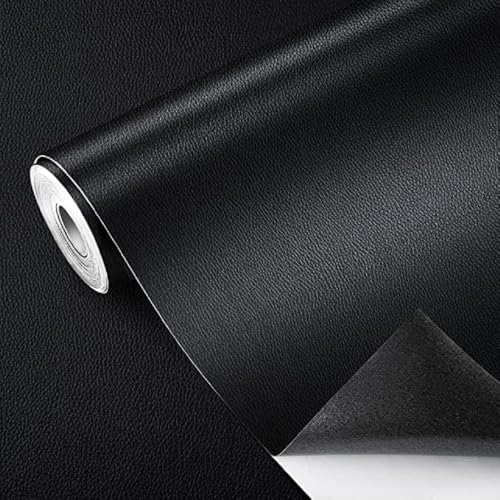 Black Self-Adhesive Leather Repair Patch Waterproof & Anti-Scratch Genuine Leather Patch for Sofas, Couches, Car Seats, Furniture, Handbags & Jackets – Durable DIY Upholstery Repair Tape(30 x 60cm)