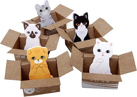 Nano Zizzle Cute Animal Kitty Cat Post It Memo Pads Bookmark Scrapbook DIY Sticky Notes Pack of 2 (Korean Shorthair)