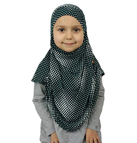 Firdevs Islamic Girl Child Practical Amira Hijab Two Piece Muslim Scarf & Bonnet