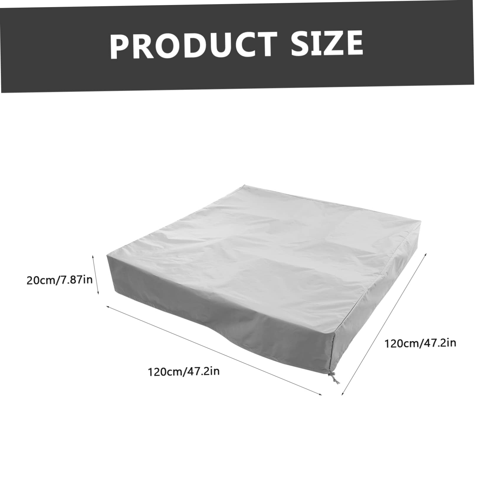 BCOATH Waterproof Cover with Drawstring Outdoor Garden Sandbox Canopy and Weatherproof for ' Play Area 1pc