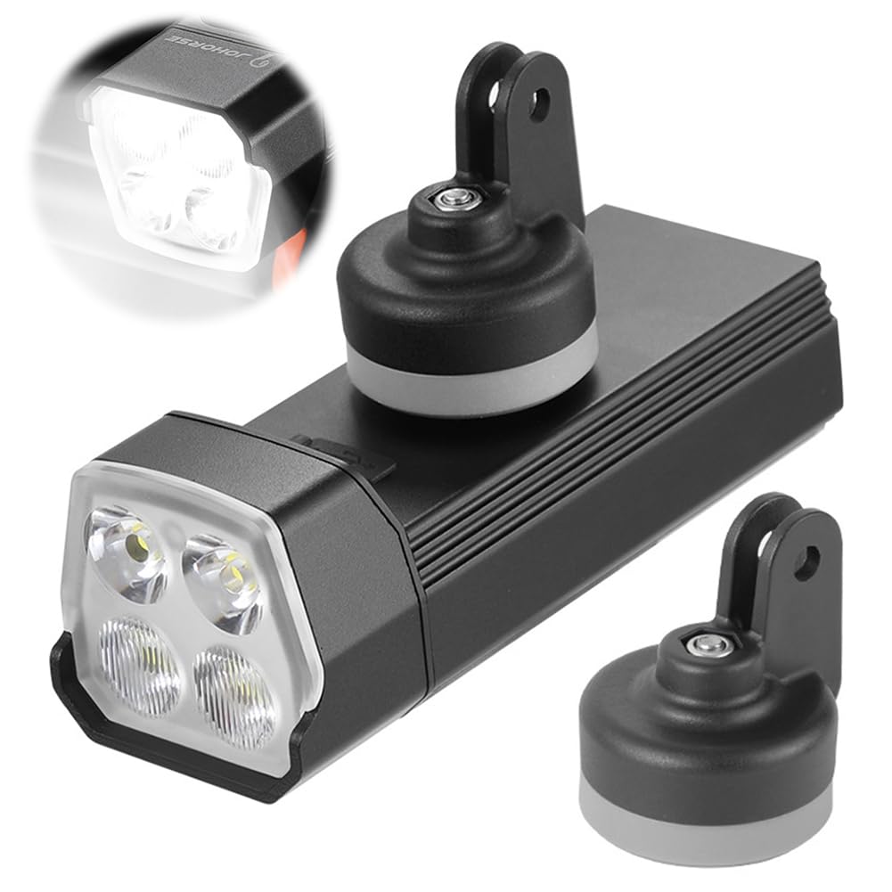 Lampka rowerowa ładowana przez USB, 1200 lm, przednia lampa rowerowa do jazdy nocnej, stop aluminium, lampa baterii 2400 mAh