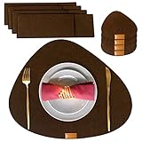 Diese Tischsets Bieten die Vorteile der Hitzebeständigkeit,der Rutschfestigkeit,der Einfachen Reinigung,der Wasserdichtigkeit und der Schimmelresistenz;