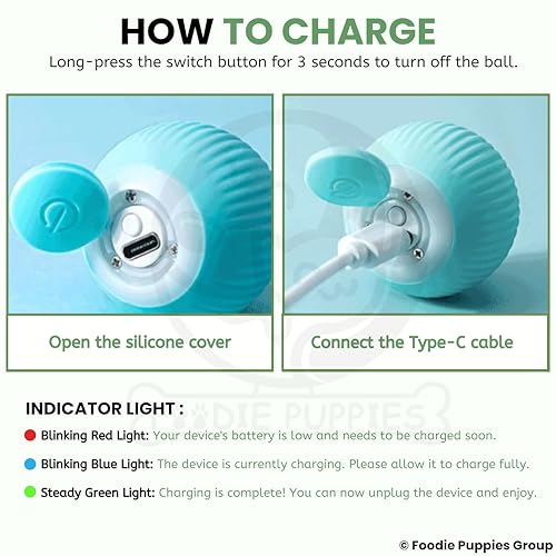 Image of Foodie Puppies Interactive Cat Play Mat with Automatic Rolling Ball (2-in-1 Combo) | Smart Motion Sensor Activity Toy, Anti-Slip Indoor Exercise Mat for Kittens & Cats | USB Rechargeable Chase Toy