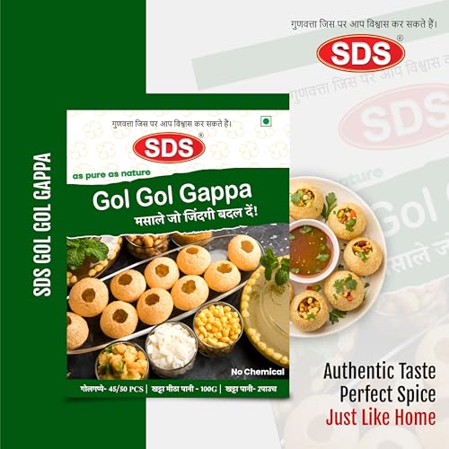 Image of SDS 8-Piece Indian Spice Combo | Haldi, Lal Mirch, Kasuri Methi, Chana, Dal, Chaat, Garam & Golgappa Mix | Essential Masala Pack