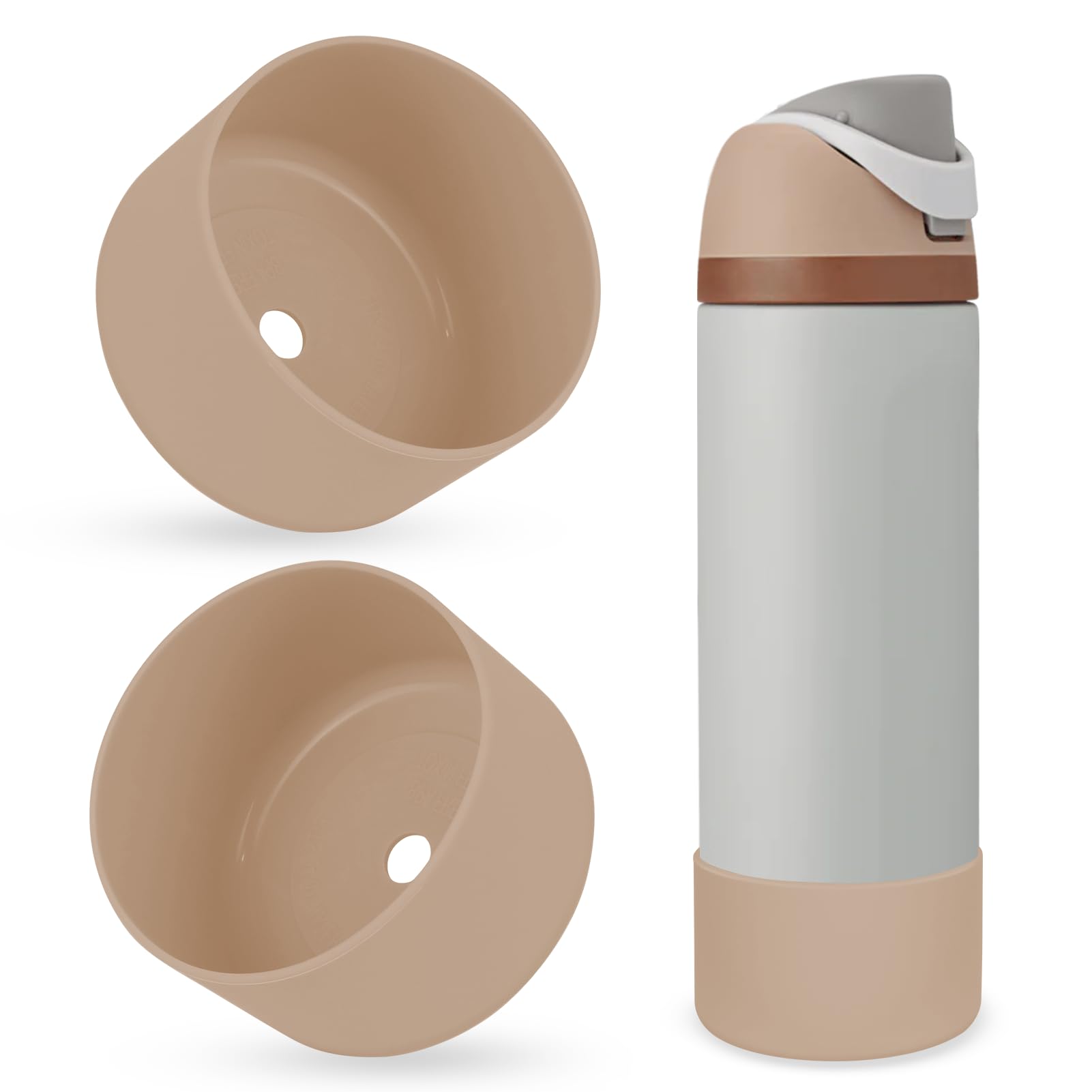BKBY 2PCS Silicone Water Bottle Boot, Compatible with Owala 24oz 32oz 40oz