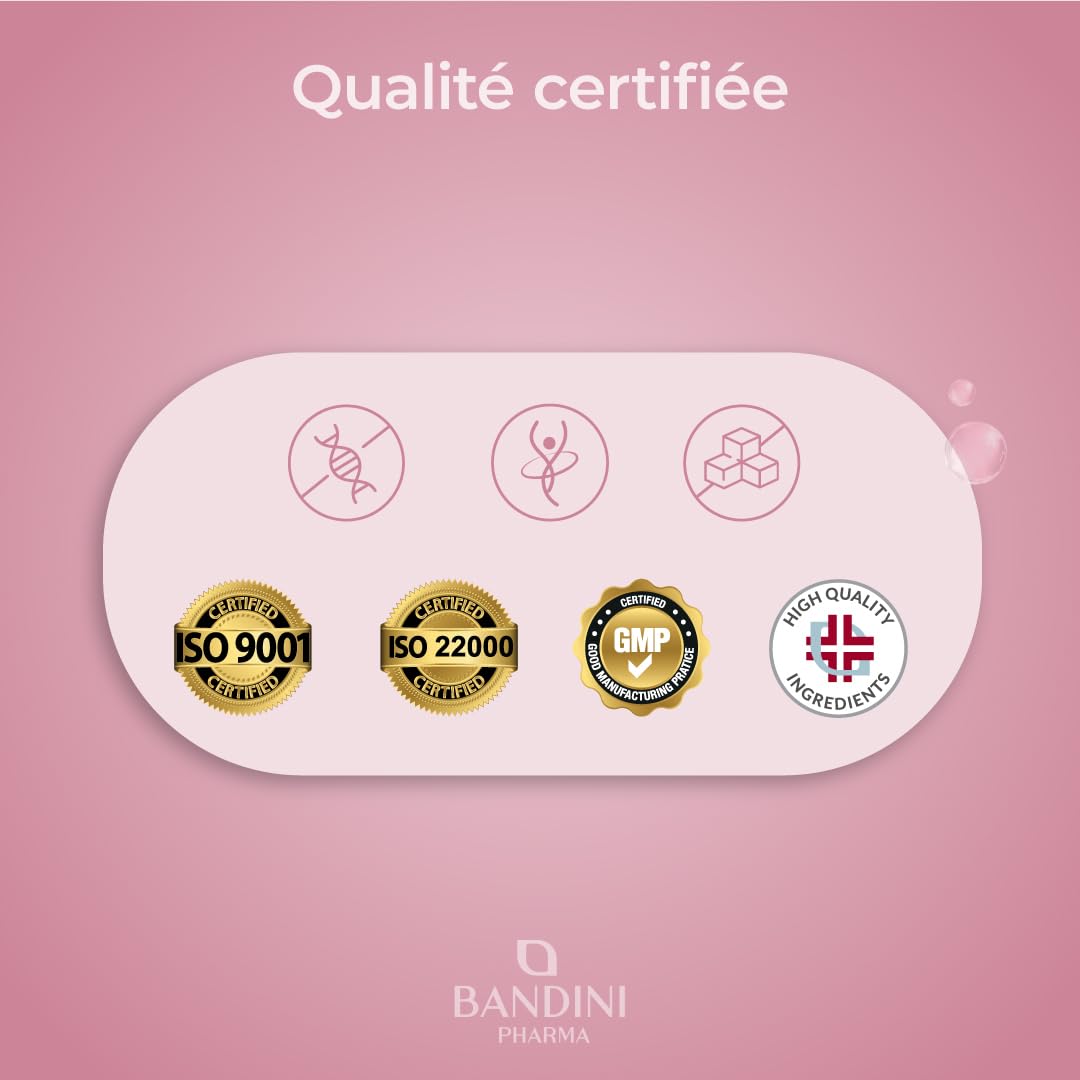 Bandini® Collagène Marin Peptan® + Acide Hyaluronique 180 Gélules, Anti Age | Pour Peau, Articulations et Cheveux - Vitamine C, Biotine, Zinc, Coenzyme Q10 et Sélénium, 1000mg Collagen Type I Hydrolysé