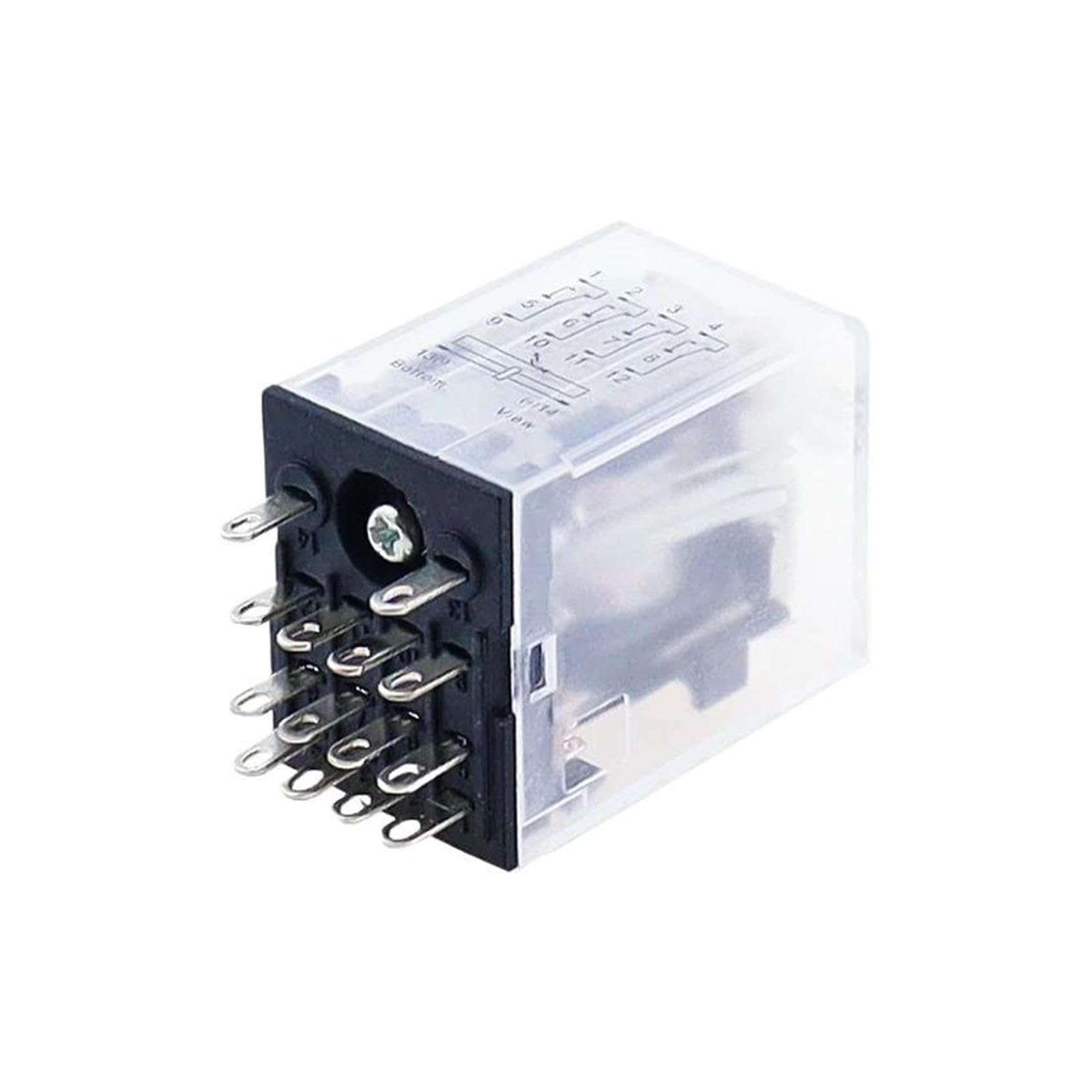 14-poliges 4PDT-Relais AC DC 12–380 V mit Anzeige, 10 Stück