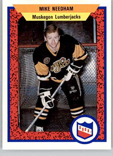 1991-92 ProCards #297 Mike Needham Muskegon Lumberjacks Official Minor League Hockey Card in Raw (NM or Better) Condition
