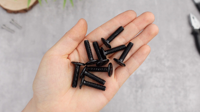 Image of Blulu 100 Pcs 1 /4 inch-20 x 1 Hurricane Shutter Fasteners, 304 Stainless Steel Sidewalk Bolts, Truss Head Machine Screws for Exterior Window Panels and Doors Hardware Black