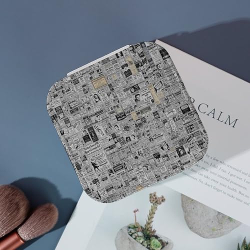 Boîte à bijoux en cuir synthétique HD haut de gamme doublée flanelle - 5