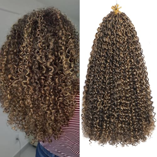 Tresses frisées micro-twist en crochet pour stopper la casse | Extensions 35,6 cm P4/27