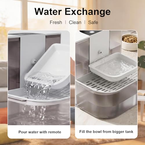 Fuente de Agua para Gatos y Perros, Cerámica, 4.5L + 2L miniatura 2