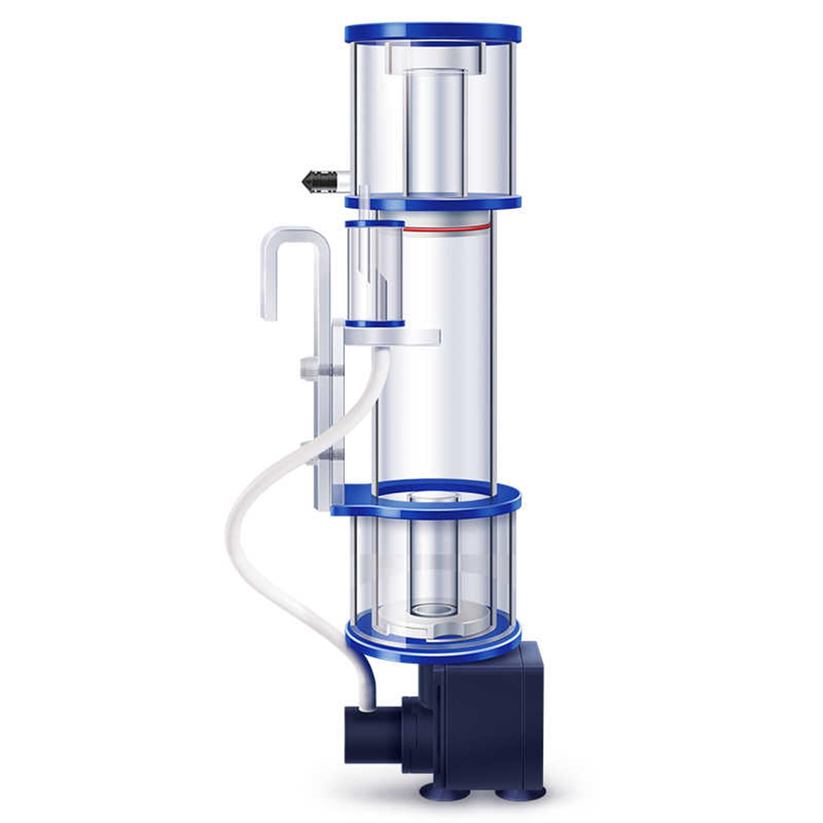 Skimmer De Superficie para Acuario De 100-150L, Skimmer De Caudal De 730L/H, con Cepillos De Aguja/Silenciador De Entrada De Aire/Soporte De Altura Ajustable En 3 Niveles, para Acuario (8W)