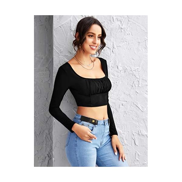 LEACOOLKEY No Buckle Stretch Belt for Women/Men—2 Pack Elastic Invisible Belt for Jeans (Black,Fits 2 loop size 4"-6") - Image 5