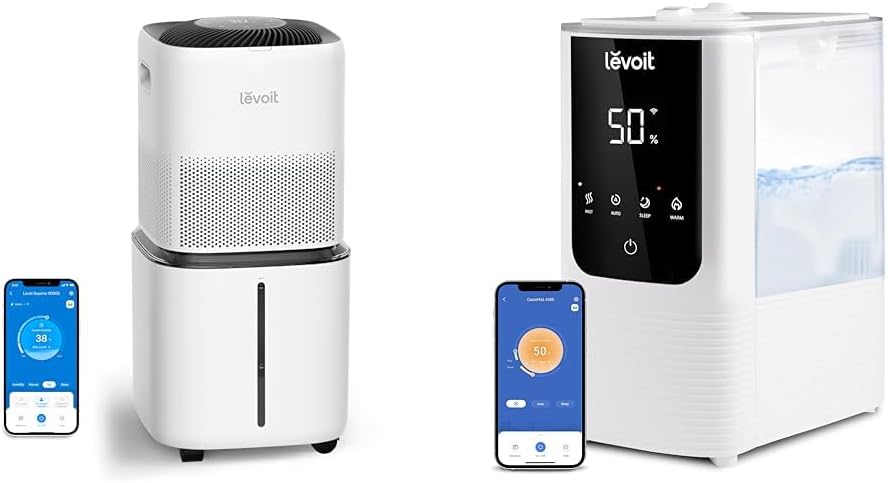 LEVOIT Superior 6000S Smart Evaporative Humidifiers for Home Whole House up to 3000ft² & Humidifiers for Bedroom Home