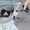 houscly Portable Cordless Foldable 20000PA High Power Mini Vacuum Cleaner, 4-in-1 Compressed Duster & Air Blower & Pump, Hand Held Vacuum, Brushless Motor, for Car, Home, Office, Pet, Camping #5