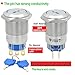 ZJWZJH 19MM Key Switch 2 Position DPDT 2NO 2NC Lock Rotary Stainless Steel with Keys Select Selector Latching Keylock Pull The Key on Both Sides(19MM 2 Position 2NO2NC)