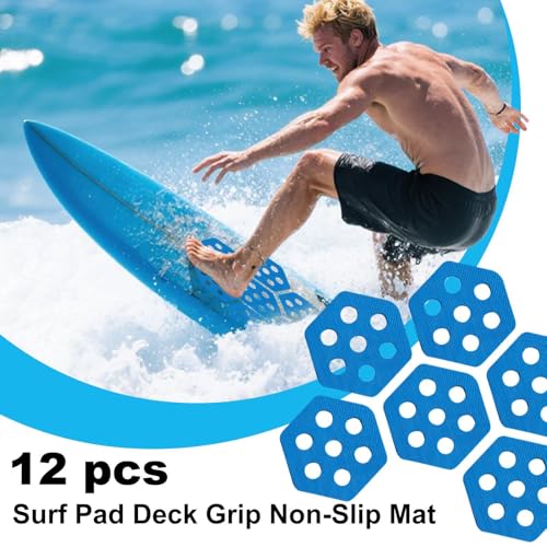 Tapis Antidérapant Paddle Teksome 12 Pièces Pad Hexagonal Skimboard