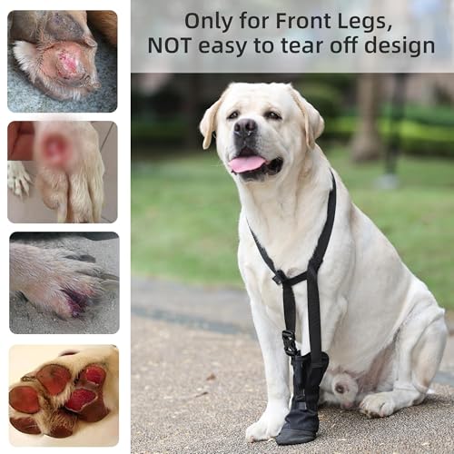 Dog Paws Recovery Shoe,Hundeschuhe zur Erholung,Hundeschuhe Pfotenschutz,Haustierwunden Verhindern Lecken,Atmungsaktiv,Weich,Nässe Und Infektion,Waschbar Und Wasserdicht Für Pet Verletzung Recovery,XL