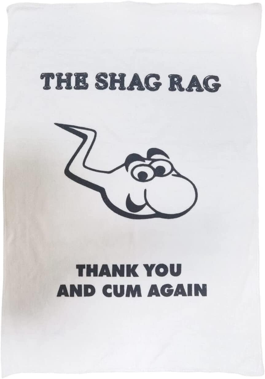 The Shag Rag Gift Idea Present for Him Girlfriend Boyfriend Dad Men Man Her Wife Birthday Card wrapper Unusual April Fools Secret Santa 40th 50th 60th 21st Rude Mens Ladies For Sex Her Boss